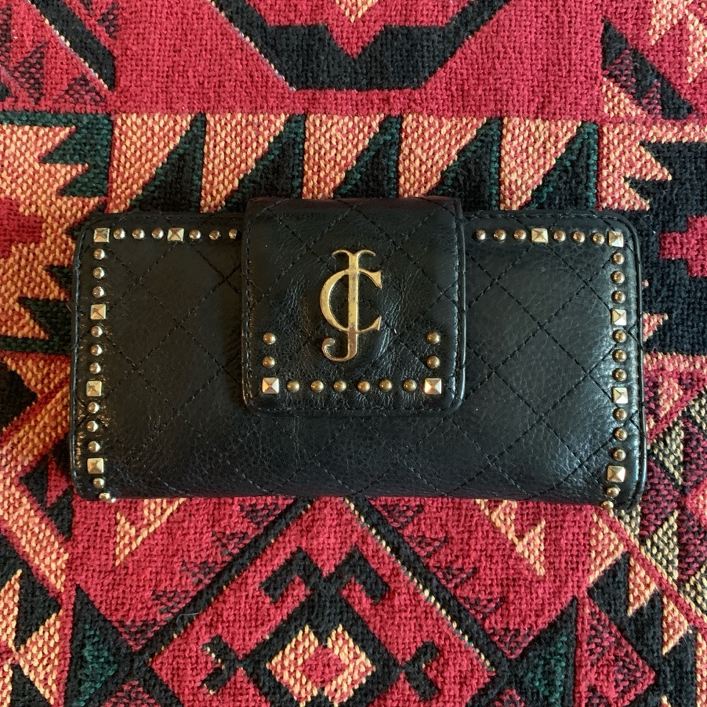Juicy Couture Leather and Metal Studded Wallet